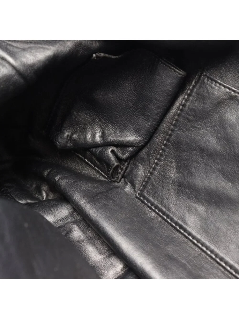 Chanel Shoulder Bag Hobo Black Leather